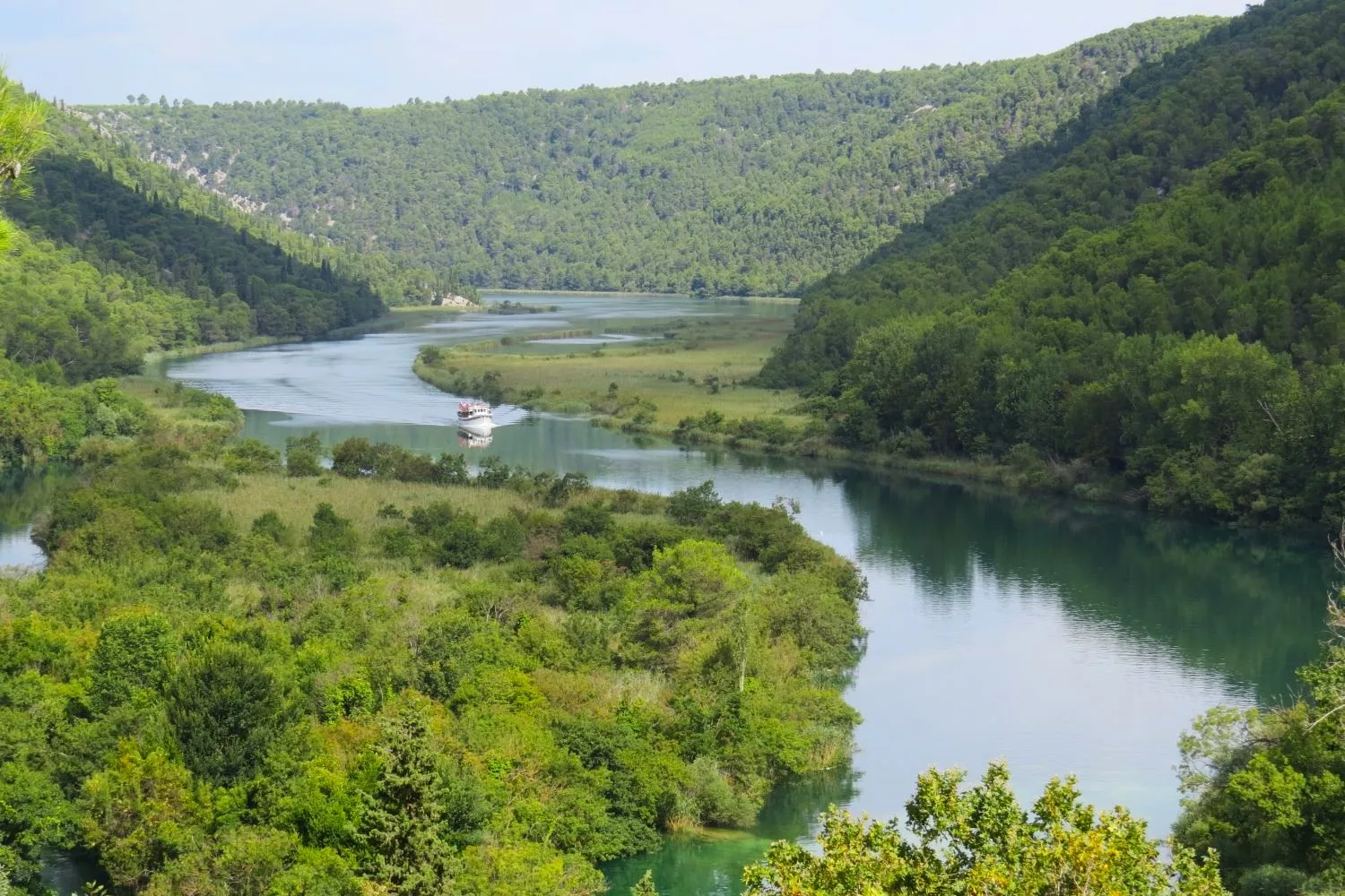 Boat trip through Krka canyon, Krka National Park day trip