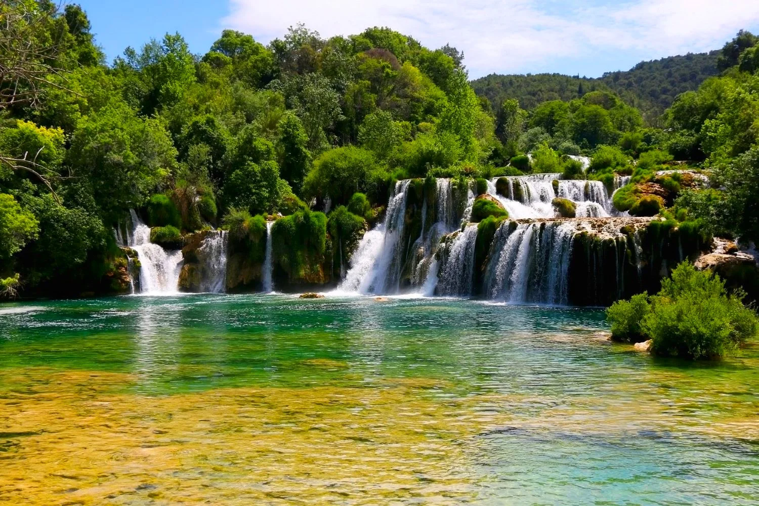 Krka National Park waterfall view