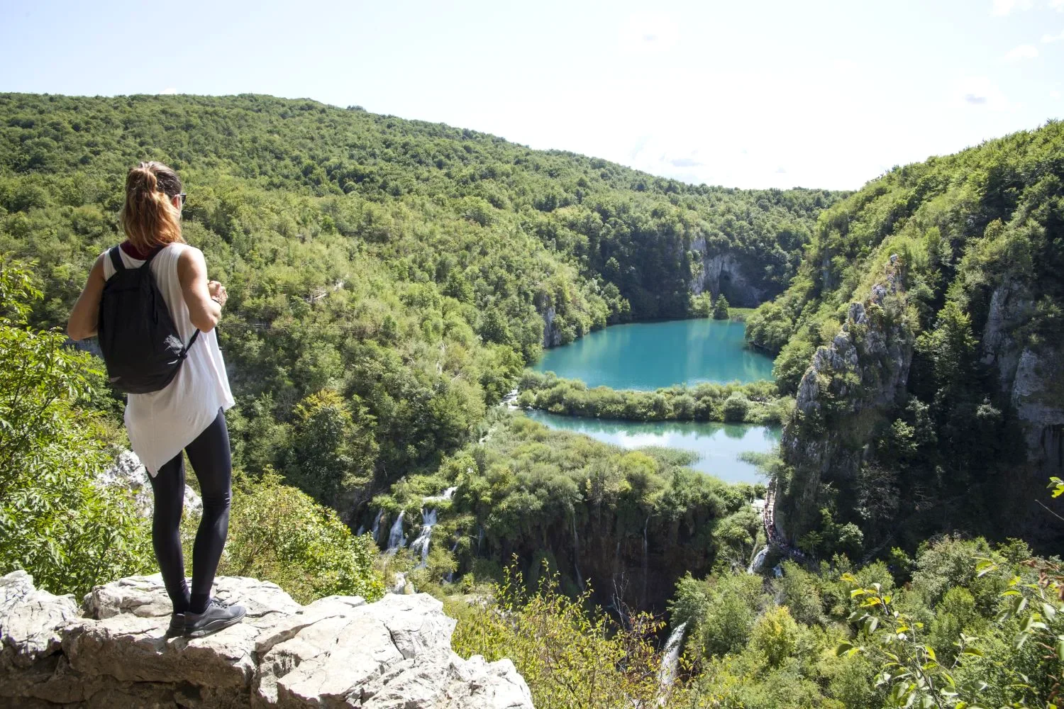 Plitvice Lakes canyon, day trip from Zadar