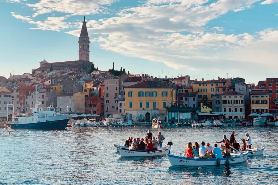 Rovinj old town harbour, Istria, Croatia