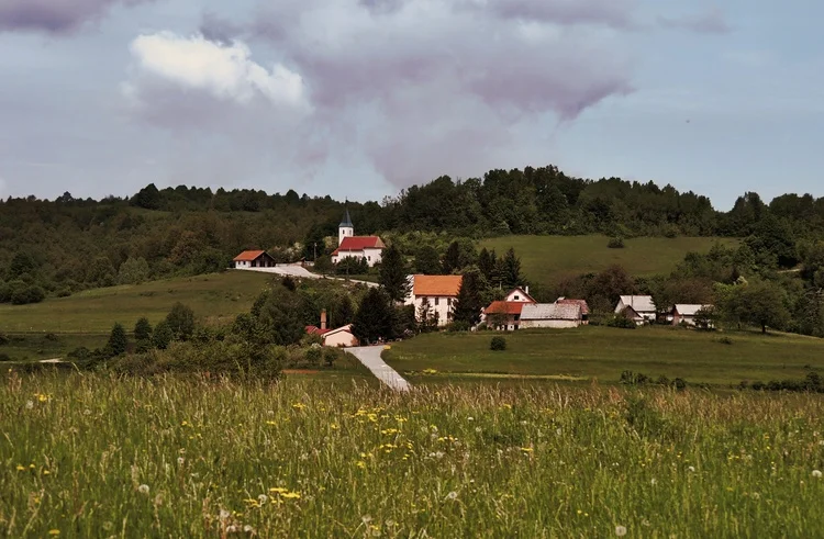 Samobor village and green hills