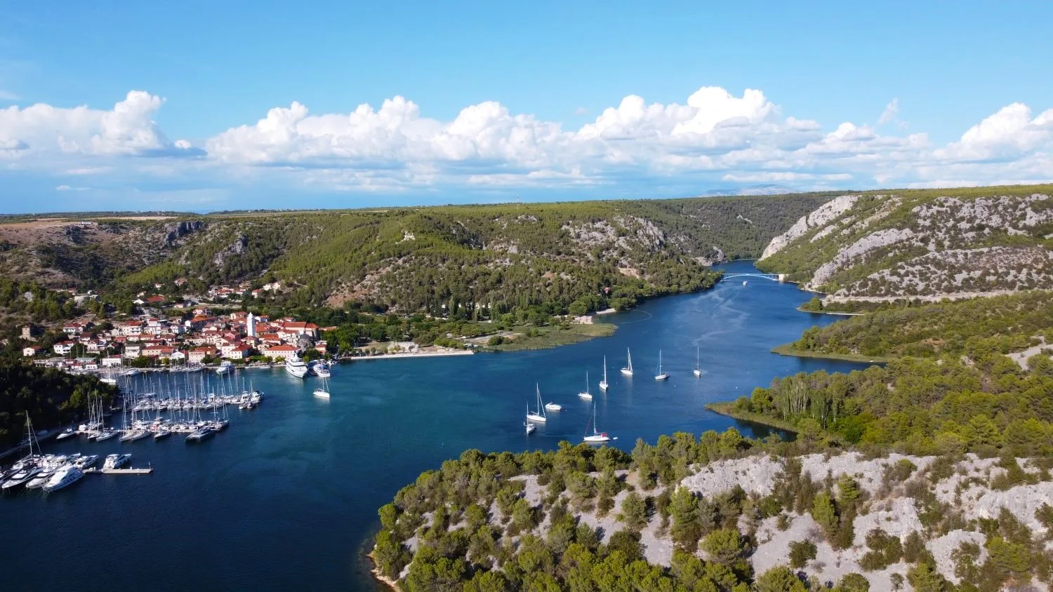 Krka National Park waterfalls, day trip from Split