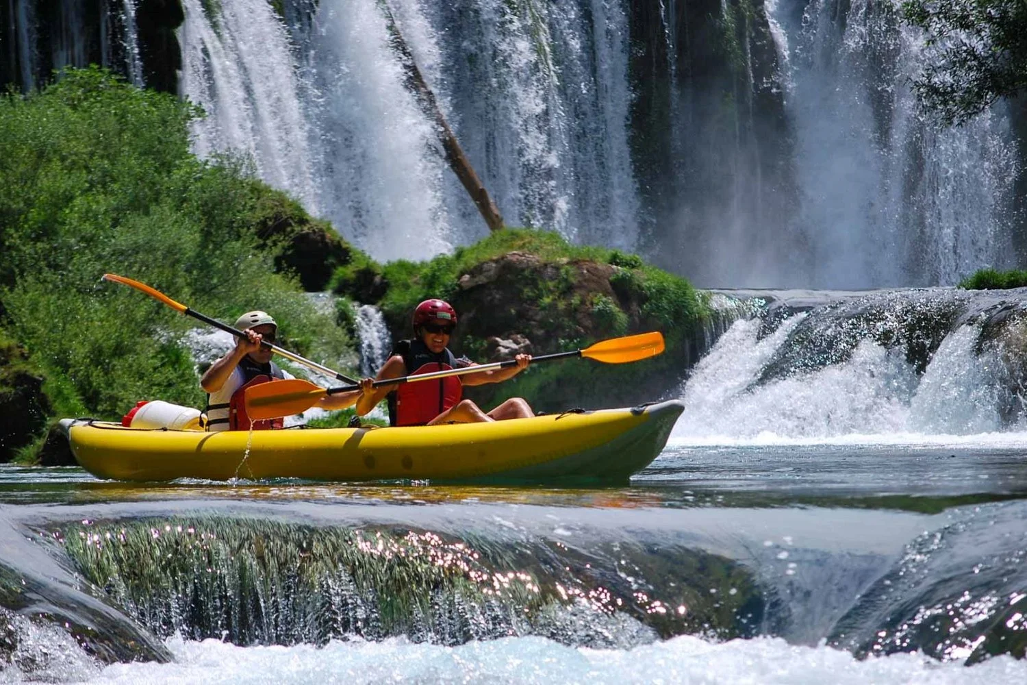 Canoe safari on the Zrmanja River canyon