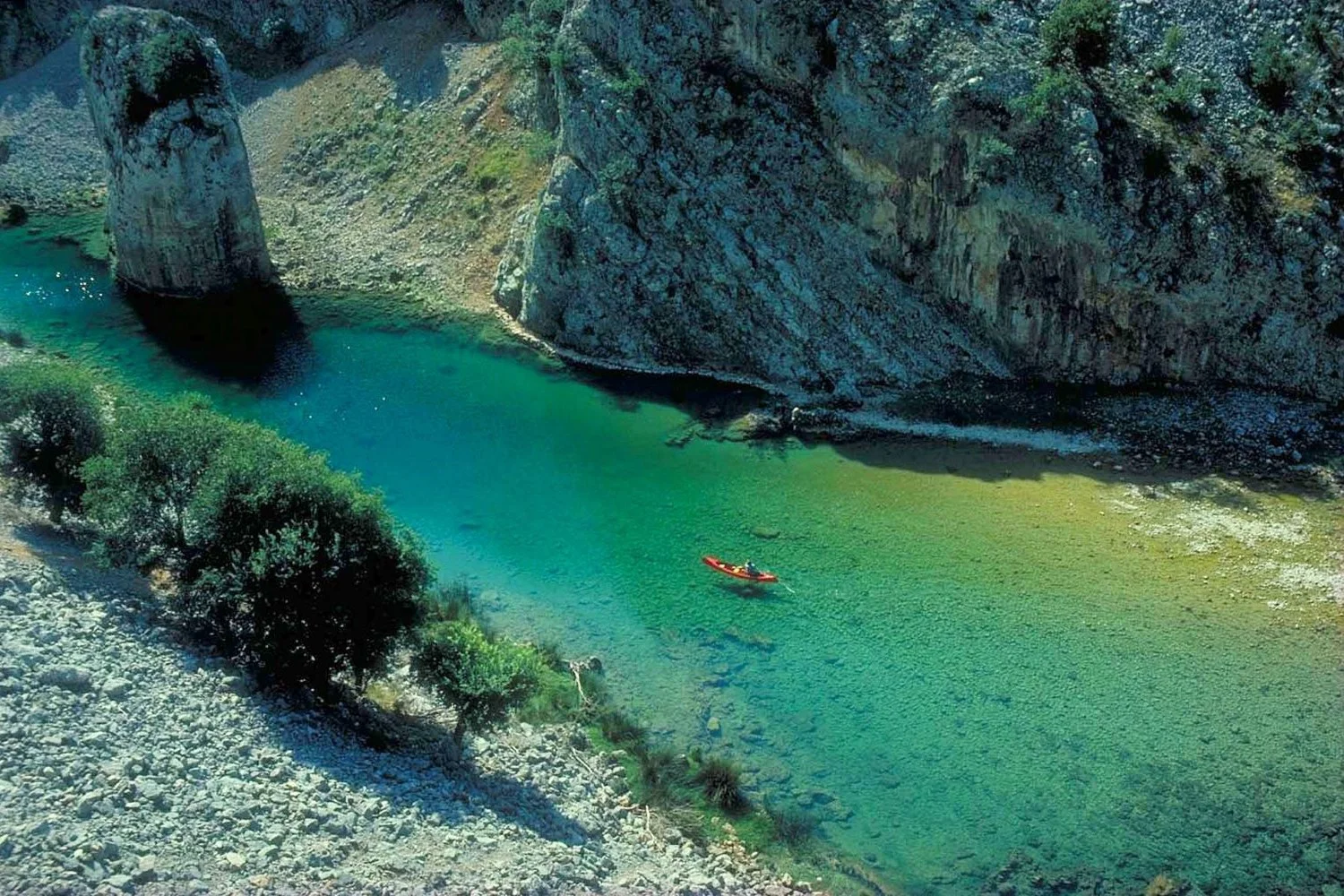 Kayaking on the Zrmanja River, Croatia