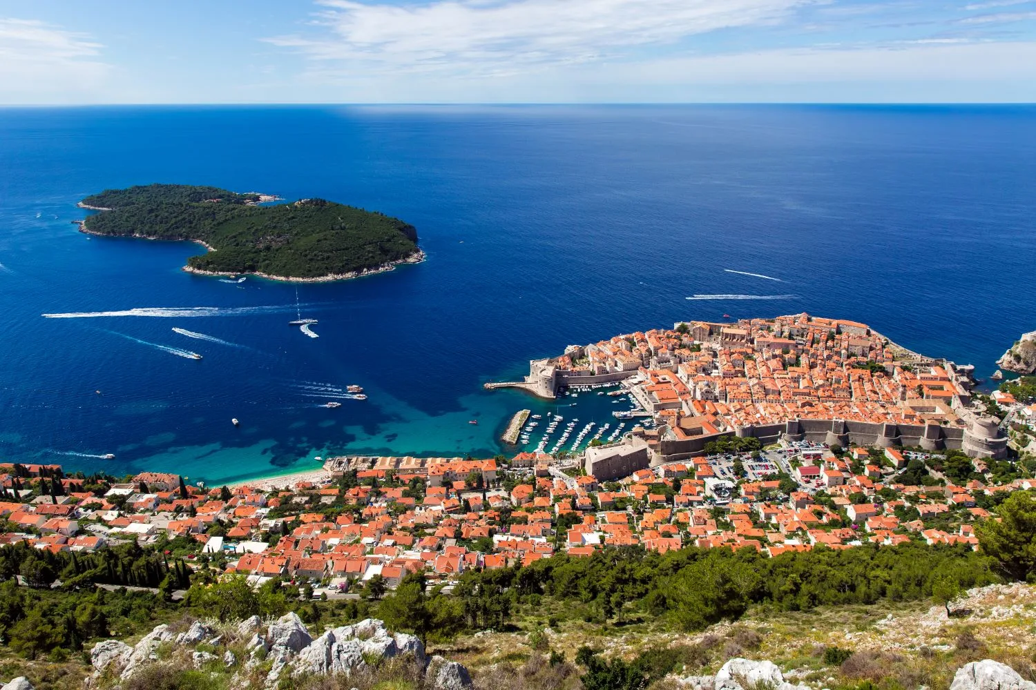Dubrovnik Old Town city walls, Croatia