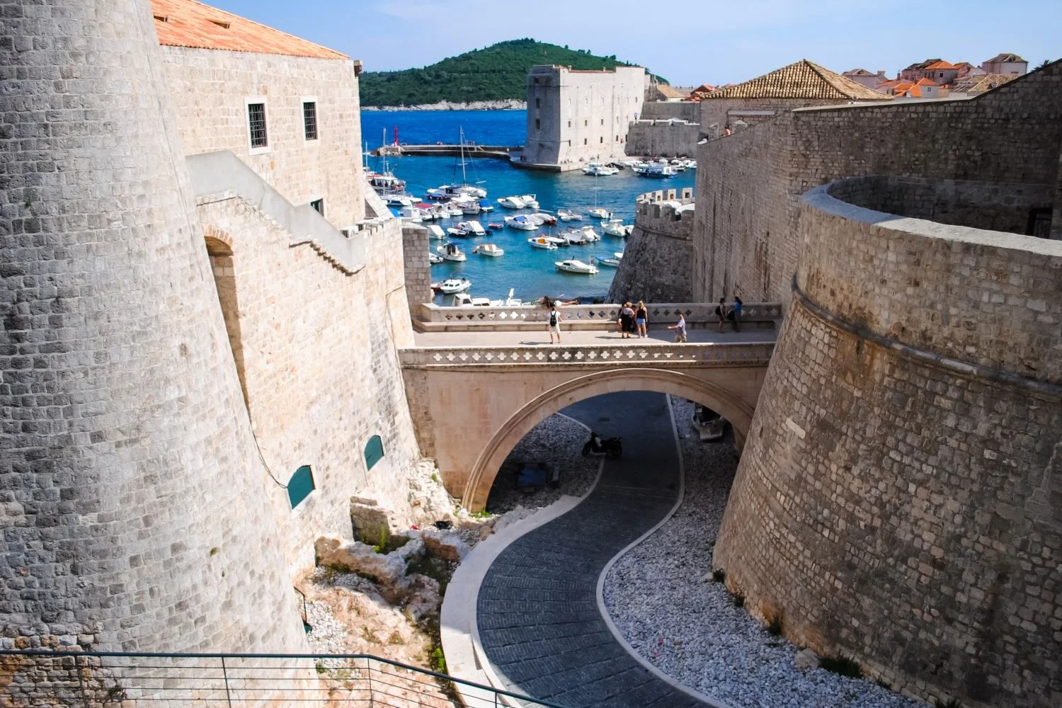 Dubrovnik's old town walls, Croatia