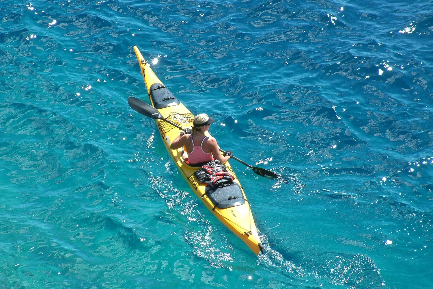 Kayaking near Šipan Island in the Elaphiti Islands