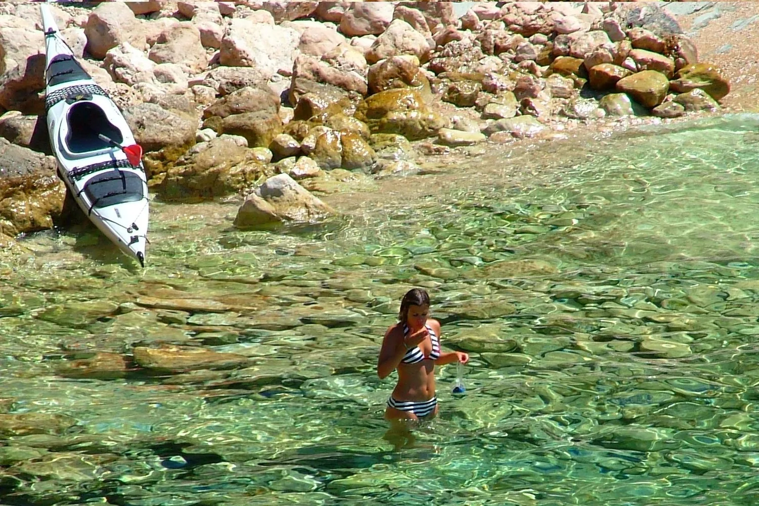 Kayaking near Zaton Bay, Dubrovnik coast