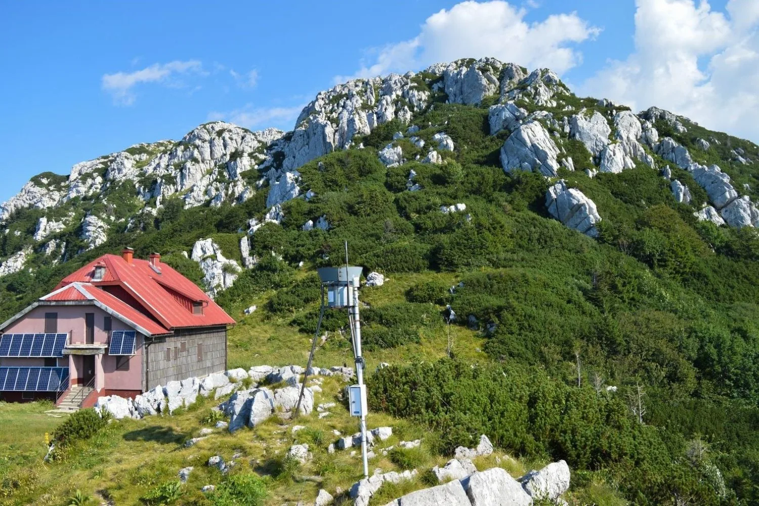A mountain hut below the Veliki Risnjak summit, Risnjak National Park